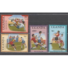 Uganda - Correo Yvert 547/50 ** Mnh  Deportes fútbol