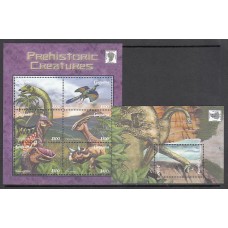 Guayana Britanica - Correo Yvert 5473A/F+H.342A ** Mnh Fauna Prehistorica