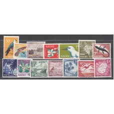 Nauru - Correo Yvert 55/68 ** Mnh   Fauna