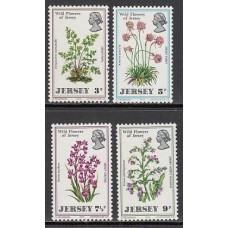 Jersey - Correo 1971 Yvert 55/58 ** Mnh Flores