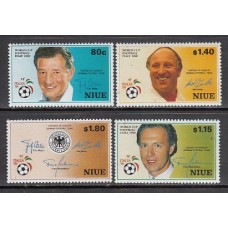 Niue - Correo Yvert 551/4 ** Mnh Deportes. Fútbol