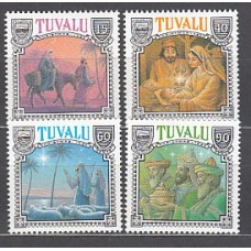 Tuvalu - Correo Yvert 551/4 ** Mnh Navidad