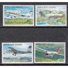 Papua y Nueva Guinea - Correo Yvert 552/5 ** Mnh Aviones