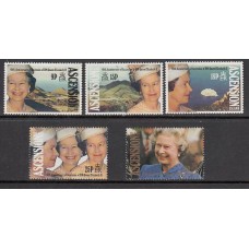 Ascension - Correo Yvert 554/558 ** Mnh  Isabel II