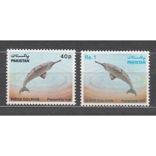 Pakistan - Correo Yvert 555/6 ** Mnh  Fauna marina