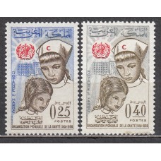 Marruecos Frances - Correo 1968 Yvert 555/56 ** Mnh Medicina