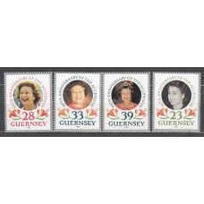 Guernsey - Correo 1992 Yvert 556/59 ** Mnh Isabel II