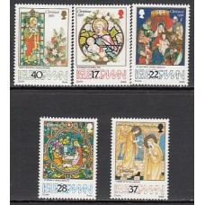 Man - Correo 1992 Yvert 557/61 ** Mnh Navidad