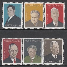 Australia - Correo 1975 Yvert 558/63 ** Mnh Personajes