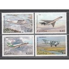 Zambia - Correo Yvert 562/4 ** Mnh  Aviones