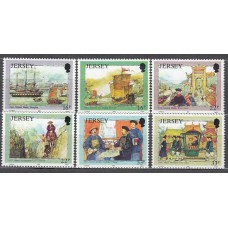 Jersey - Correo 1992 Yvert 562/67 ** Mnh Barcos