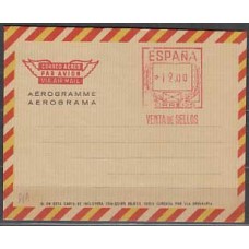 España Aerogramas Franqueo mecánico 1970 Edifil 88A