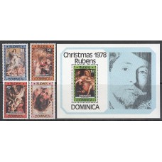 Dominica - Correo 1978 Yvert 564/7+Hb 50 ** Mnh