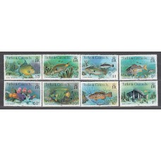 Turk y Caicos - Correo Yvert 563/70 ** Mnh  Fauna peces