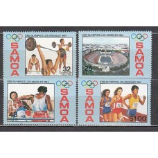 Samoa - Correo Yvert 565/8 ** Mnh Deportes. Olimpiadas de los Angeles