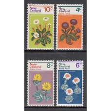 Nueva Zelanda - Correo 1972 Yvert 567/70 ** Mnh Flores