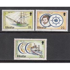 Gibraltar - Correo 1988 Yvert 567/9 ** Mnh Velero
