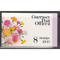 Guernsey - Correo 1992 Yvert 569a Carnet ** Mnh Flores