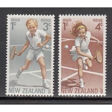 Nueva Zelanda - Correo 1972 Yvert 571/2 ** Mnh Deportes. Tenis