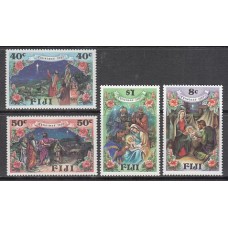 Fidji - Correo Yvert 571/4 ** Mnh Navidad