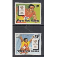 Papua y Nueva Guinea - Correo Yvert 573/4 ** Mnh Deportes. Olimpiadas de Seoul