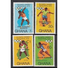 Ghana - Correo 1977 Yvert 577/80 ** Mnh  Olimpiadas de Montreal