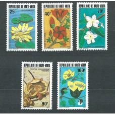 Alto Volta Correo Yvert 582/6 ** Mnh   Flores