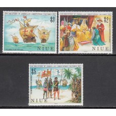 Niue - Correo Yvert 584/6 ** Mnh Cristobal Colon