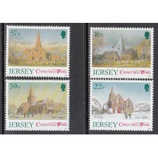 Jersey - Correo 1992 Yvert 585/8 ** Mnh Navidad