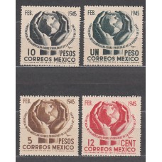 Mexico - Correo 1945 Yvert 587/90 ** Mnh