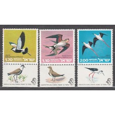 Israel - Correo 1975 Yvert 587/9 ** Mnh  Fauna aves
