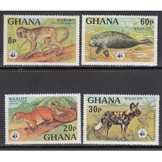 Ghana - Correo 1977 Yvert 589/92 ** Mnh  Fauna