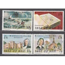 Man - Correo 1975 Yvert 59/62 ** Mnh Biblia en Gaélico