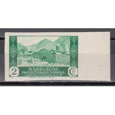 Marruecos Sueltos 1933 Edifil 134s ** Mnh  Sin dentar