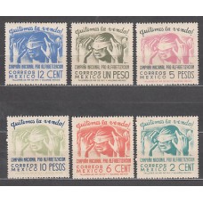 Mexico - Correo 1945 Yvert 596/601 ** Mnh