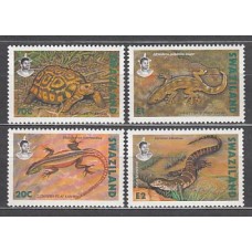 Swaziland - Correo Yvert 596/9 ** Mnh  Fauna reptiles