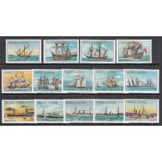 Sierra Leona - Correo Yvert 602/15 ** Mnh  Barcos