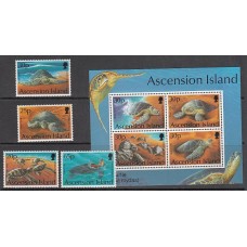 Ascension - Correo Yvert 606/9+H.26 ** Mnh  Fauna marina