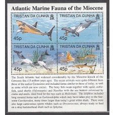 Tristan da Cunha - Correo Yvert 607/10 ** Mnh  Fauna peces