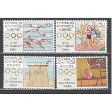 Chipre - Correo 1984 Yvert 608/11 ** Mnh Juegos Olimpicos de los Angeles
