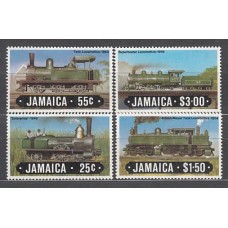 Jamaica - Correo Yvert 608/11 ** Mnh Trenes