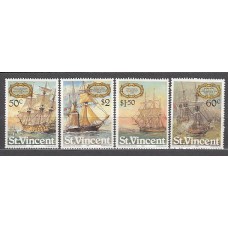 San Vicente - Correo Yvert 610/3 ** Mnh Barcos