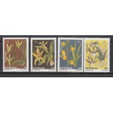 Botswana - Correo Yvert 611/4 ** Mnh  Navidad flores