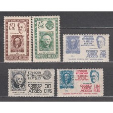 Mexico - Correo 1946 Yvert 615/6 + A 159/61 ** Mnh Exposición Filatelica