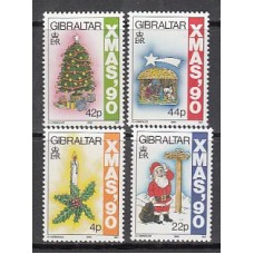Gibraltar - Correo 1990 Yvert 615/8 ** Mnh Navidad