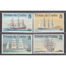 Tristan da Cunha - Correo Yvert 615/8 ** Mnh  Barcos