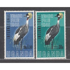 Uganda - Correo Yvert 62/3 ** Mnh  Fauna aves