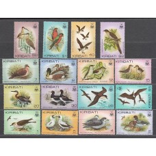 Kiribati - Correo Yvert 62/77 ** Mnh Fauna. Aves