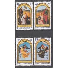 Turk y Caicos - Correo Yvert 623/6 ** Mnh Pinturas de Raphael