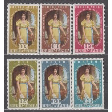 Venezuela - Correo 1960 Yvert 625/7+A,719/21 ** Mnh Personaje